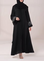 Hijab Ul Hareem Cube Pattern Embroidery Abaya | 0116-E-1110