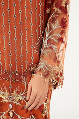 Meeral Luxe Unstitched 3 Piece Formals Collection'2025-Meeral - ML-LUX22V2-10 Satrangi - Meeral Luxe