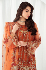 Meeral Luxe Unstitched 3 Piece Formals Collection'2025-Meeral - ML-LUX22V2-10 Satrangi - Meeral Luxe