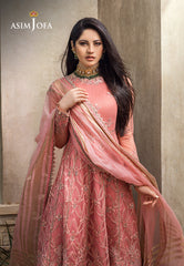 Asim Jofa Limited Edition Vol-1 2021 Ajle-04 Embroidered Net 3 Pcs