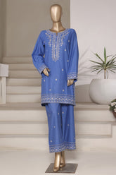 Vybe By Sada Bahar Stitched 2 Piece Emb Cotton Collection'2025-MEL-02-Blue