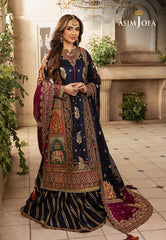 Asim Jofa Khwab-e-Naubahar Ajnb-08 Embroidered Silk 3 Pcs