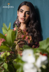 Asim Jofa Gul Rung Pret Collection Ajgr-19 Embroidered Swiss Lawn 3 Pcs