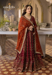 Asim Jofa Khwab-e-Naubahar Ajnb-10 Embroidered Chiffon 3 Pcs