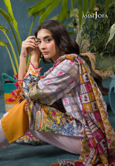 Asim Jofa Gul Rung Pret Collection Ajgr-10 Printed Swiss Lawn 3 Pcs