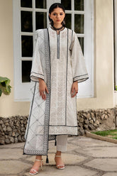Zarif Unstitched 3 Piece Emb Lawn Summer Suit-ZF-01-Linnea