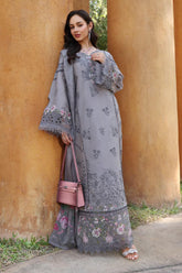 Noor By Saadia Asad Unstitched 3 Piece Eid Luxury Laserkari Suit-02-B