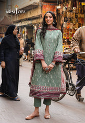 Asim Jofa Festive Edit '25 Ajubf-77 Digital Printed Lawn 3 Pcs