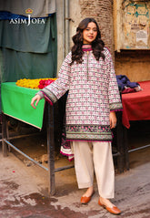 Asim Jofa Festive Edit '25 Ajubf-91 Digital Printed Lawn 3 Pcs