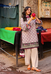 Asim Jofa Festive Edit '25 Ajubf-91 Digital Printed Lawn 3 Pcs