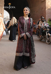 Asim Jofa Eid Signature Ajubf-50 Printed Embroidered Lawn 3 Pcs