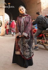 Asim Jofa Eid Signature Ajubf-50 Printed Embroidered Lawn 3 Pcs