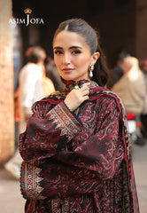 Asim Jofa Eid Signature Ajubf-50 Printed Embroidered Lawn 3 Pcs