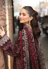 Asim Jofa Eid Signature Ajubf-50 Printed Embroidered Lawn 3 Pcs