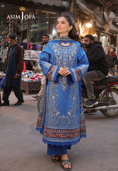 Asim Jofa Eid Signature Ajubf-38 Printed Embroidered Lawn 3 Pcs