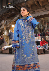 Asim Jofa Eid Signature Ajubf-38 Printed Embroidered Lawn 3 Pcs