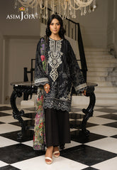 Monochrome by Asim Jofa Unstitched 3 Piece Lawn AJMCH-12