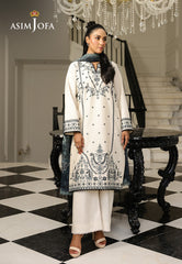 Monochrome by Asim Jofa Unstitched 3 Piece Lawn AJMCH-08