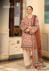 Asim Jofa Festive Edit '25 Ajubf-89 Digital Printed Lawn 3 Pcs