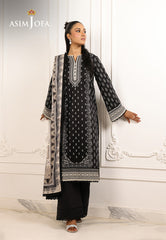 Monochrome by Asim Jofa Unstitched 3 Piece Lawn AJMCH-20
