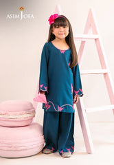 Asim Jofa Stitched 2 Piece Kids Luxury Pret Suit-AJKLP-08