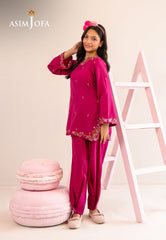 Asim Jofa Stitched 2 Piece Kids Luxury Pret Suit-AJKLP-10