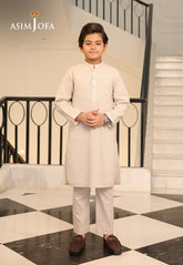Ethnic Rtw By Asim Jofa Kids Stitched 2 Piece Suit-Ajbkt-02