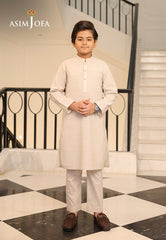 Ethnic Rtw By Asim Jofa Kids Stitched 2 Piece Suit-Ajbkt-02