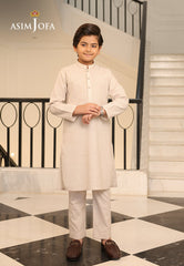 Ethnic Rtw By Asim Jofa Kids Stitched 2 Piece Suit-Ajbkt-02