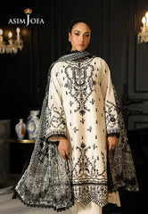 Monochrome by Asim Jofa Unstitched 3 Piece Lawn AJMCH-02