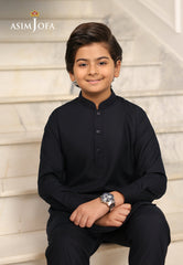 Ethnic Rtw By Asim Jofa Kids Stitched 2 Piece Suit-Ajbkt-04