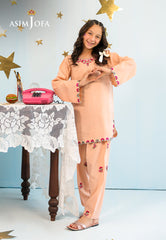 Asim Jofa Stitched 2 Piece Kids Luxury Pret Suit-AJKLP-04