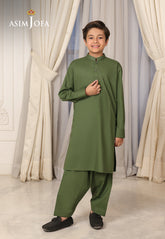 Ethnic Rtw By Asim Jofa Kids Stitched 2 Piece Suit-Ajbsk-03