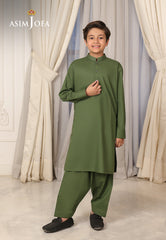 Ethnic Rtw By Asim Jofa Kids Stitched 2 Piece Suit-Ajbsk-03