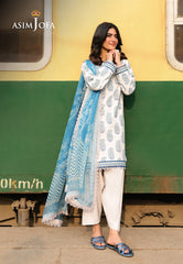 Asim Jofa Festive Edit '25 Ajubf-90 Digital Printed Lawn 3 Pcs