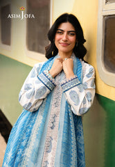 Asim Jofa Festive Edit '25 Ajubf-90 Digital Printed Lawn 3 Pcs