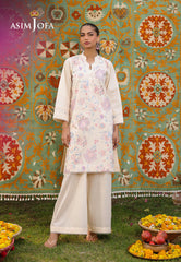 The Minimal Pret 2 By Asim Jofa Stitched 2 Piece Cambric Suit-AJPB-183