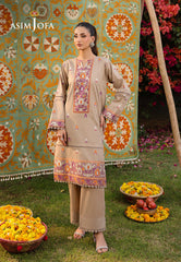 The Minimal Pret 2 By Asim Jofa Stitched 2 Piece Cambric Suit-AJPB-181
