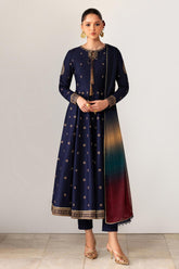 Zarif Unstitched 3 Piece Emb Lawn Summer Suit-ZF-02-Ruelle