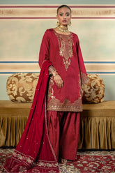 M Basics By Maria B Unstitched 3 Piece Festive Suit-D-02