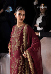 Asim Jofa LUXURY FESTIVE DROP 2 Ajlf-02 Embroidered Boski Silk 3 Pcs
