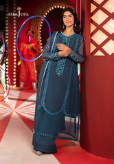 Asim Jofa LUXURY FESTIVE DROP 2 Ajlf-14 Embroidered Chiffon 3 Pcs
