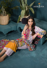Asim Jofa Gul Rung Pret Collection Ajgr-10 Printed Swiss Lawn 3 Pcs