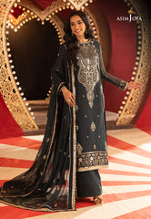 Asim Jofa Luxury Festive Drop 3 Ajllf-08 Embroidered Chiffon 3 Pcs