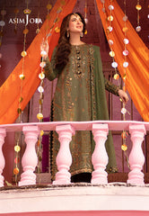 Asim Jofa Dastaan Ajda-09 Embroidered Lawn Silk 3 Pcs