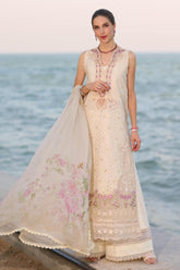 Noor By Saadia Asad Unstitched 3 Piece Eid Luxury Laserkari Suit-03-A