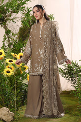 Irha By Guzel Stitched 3 Piece Luxury Cotton Suit-03-Farmeen