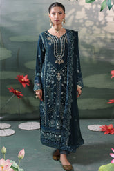 Silvana By Guzel Stitched 3 Piece Luxury Chiffon Suit-03-Linaah