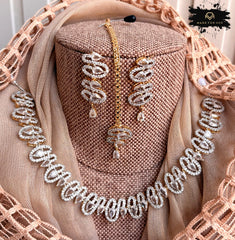 Made For Her-Imperial American Diamond Necklace Set - KFS1032