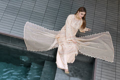 Mintara By Dressline Semi Stitched 3 Piece Aiyudia Formals Collection'2025-mintara-semi-stitched-champagne-veil